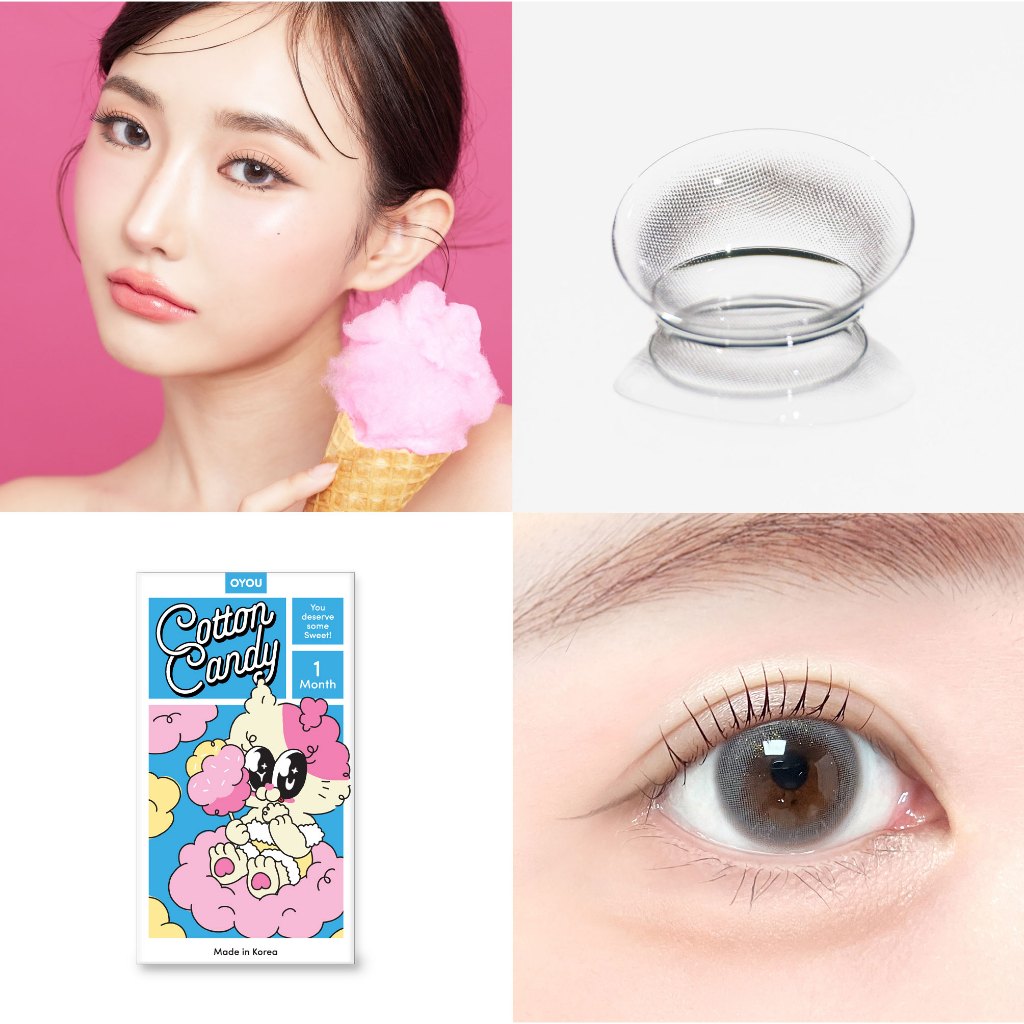 Cotton Candy Ash แบรนด์ OYOU LENS คอนแทคเลนส์รายเดือน