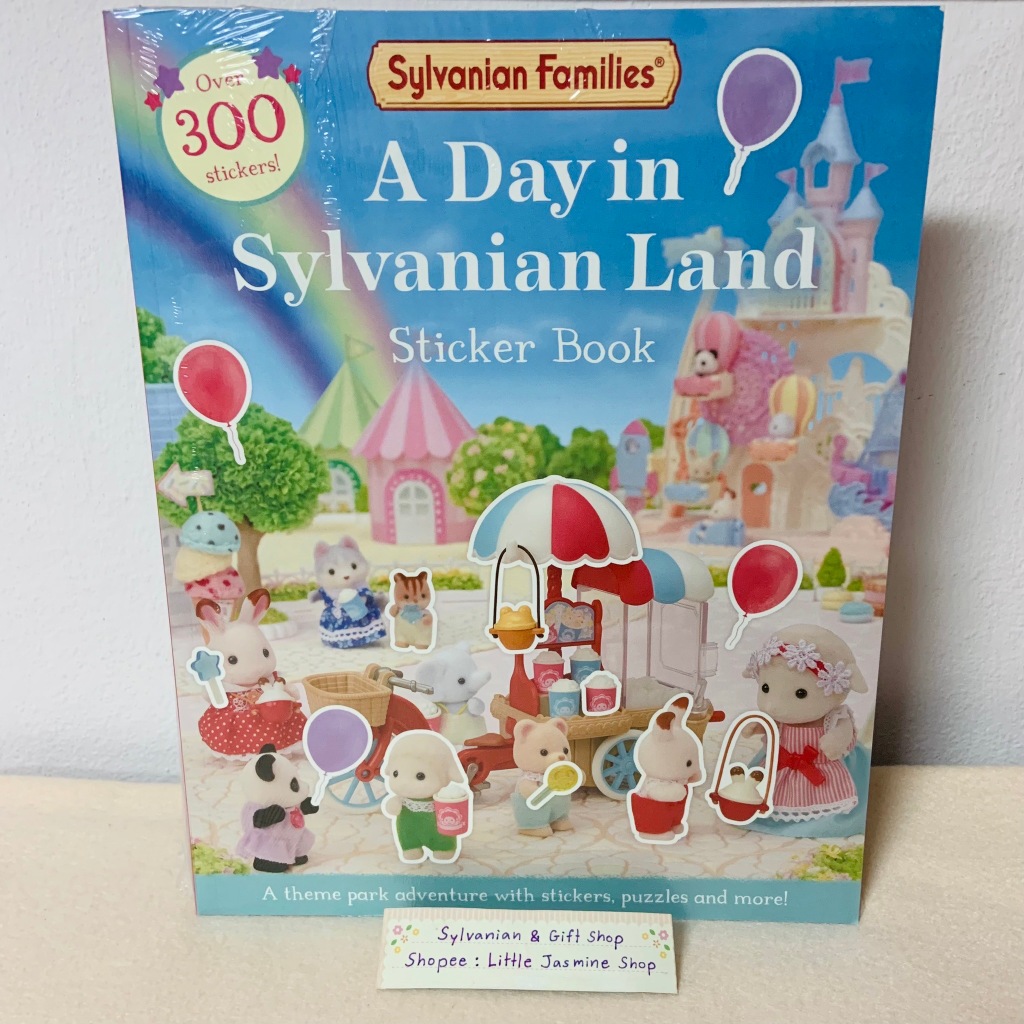 🏠 หนังสือสติ๊กเกอร์ซิลวาเนียนแลนด์ (A Day in Sylvanian Land Sticker Book : Sylvanian Families) บ้านต