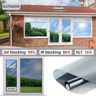 🌞UV99%🌞ฟิล์มกรองแสง ฟิล์มปรอท ฟิล์มติดอาคาร ฟิล์มติดกระจก Window Film (ราคาต่อเมตร) ฟิล์มอาคาร ฟิล์มติดกระจก
