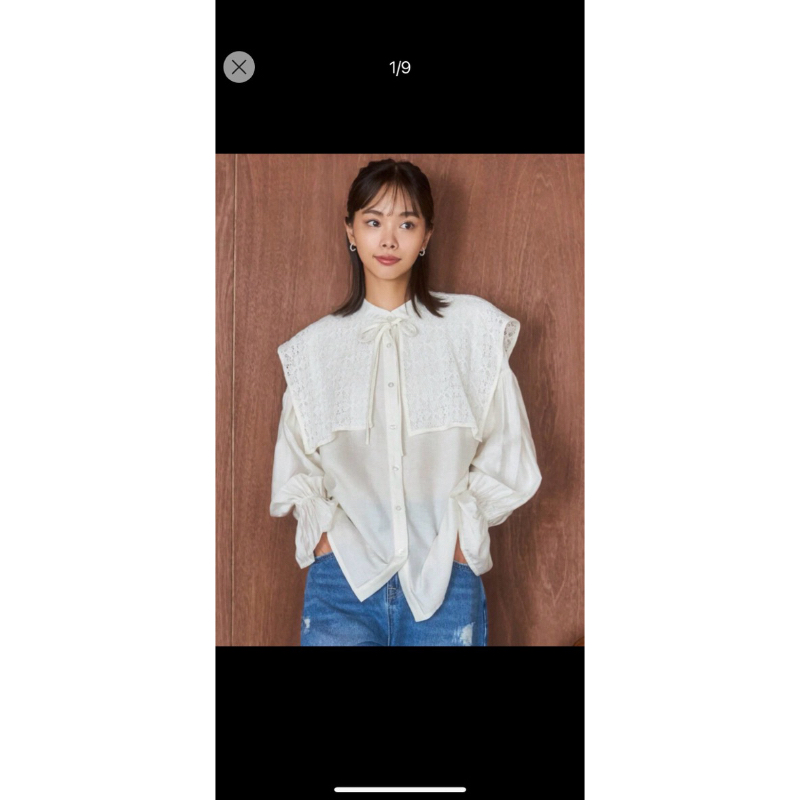 เสื้อสีขาวทรงสวยงายshien