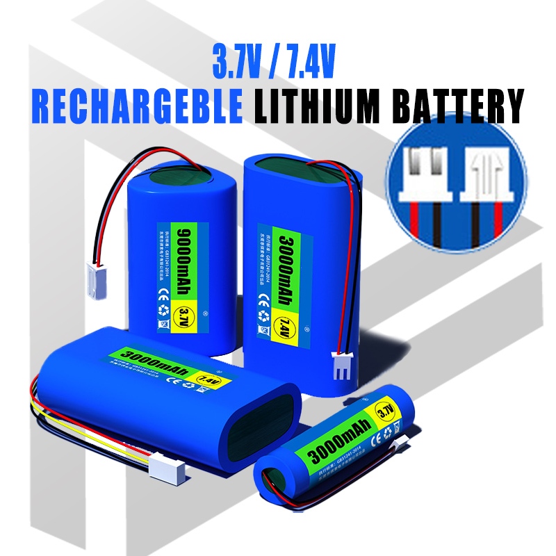 18650 Lithium Battery แบต ลิเที่ยม 3.7V/7.4V แบตเตอรี่ แบตลิเธียม แบตเตอรี่ลิเธียมไอออน แบตเตอรี่ แบ