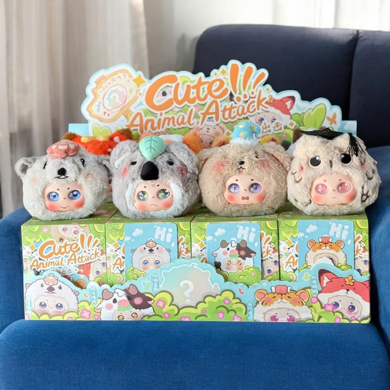 1 สุ่ม พร้อมส่งในไทย Cute animal attack