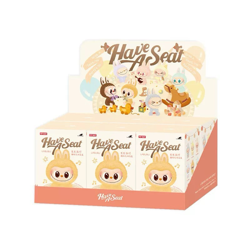 [ของแท้ 100% พร้อมส่ง] ใช้โค้ดลด 30% Labubu Have a Seat ลาบูบู้ V2 [ยก box]