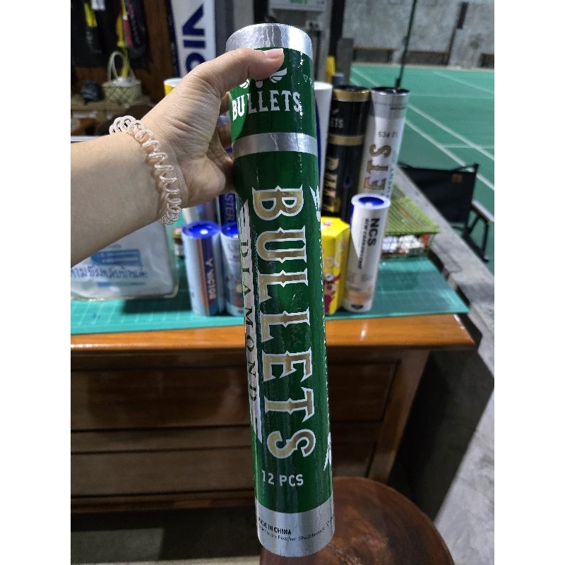ลูกแบดมินตัน BULLETS Diamond หลอดสีเขียว Speed 75/76 (1หลอดมี12ลูก) แท้  % ราคา ถูกที่สุด ดีลบีเคเค แกลเลอรีภาพที่ 5