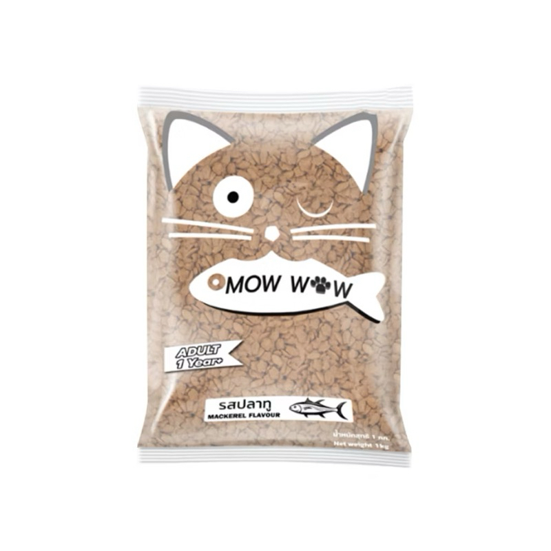 Mow wow อาหารเม็ดแมวโต 1 kg