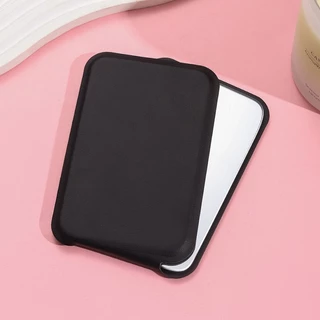 GTRmall(3062）กระจกพับสี่เหลียม กระจกแต่งหน้า หนัง PU ขนาดพกพา แบบบาง ตั้งได้ กระจกแต่งหน้าพกพา