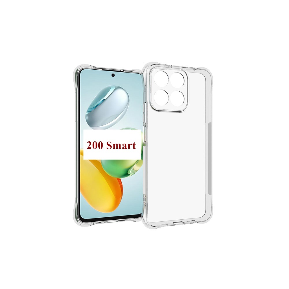 เคสสำหรับ Honor 200 Smart และ X7c ใสเสริมขอบและมุมกันกระแทก