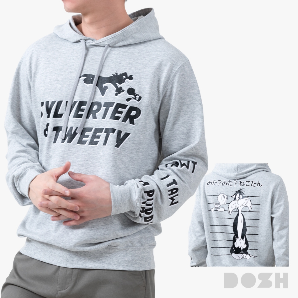 DOSH FRENCH TERRY HOODIE SYLVESTER&TWEETY เสื้อฮู้ด DLTMJ5001-TD (S-XL)