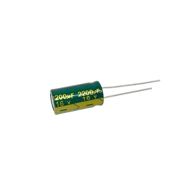 1ชิัน  2200UF 16V 105C Electrolytic Capacitor ตัวเก็บประจุ คาปาซิเตอร์