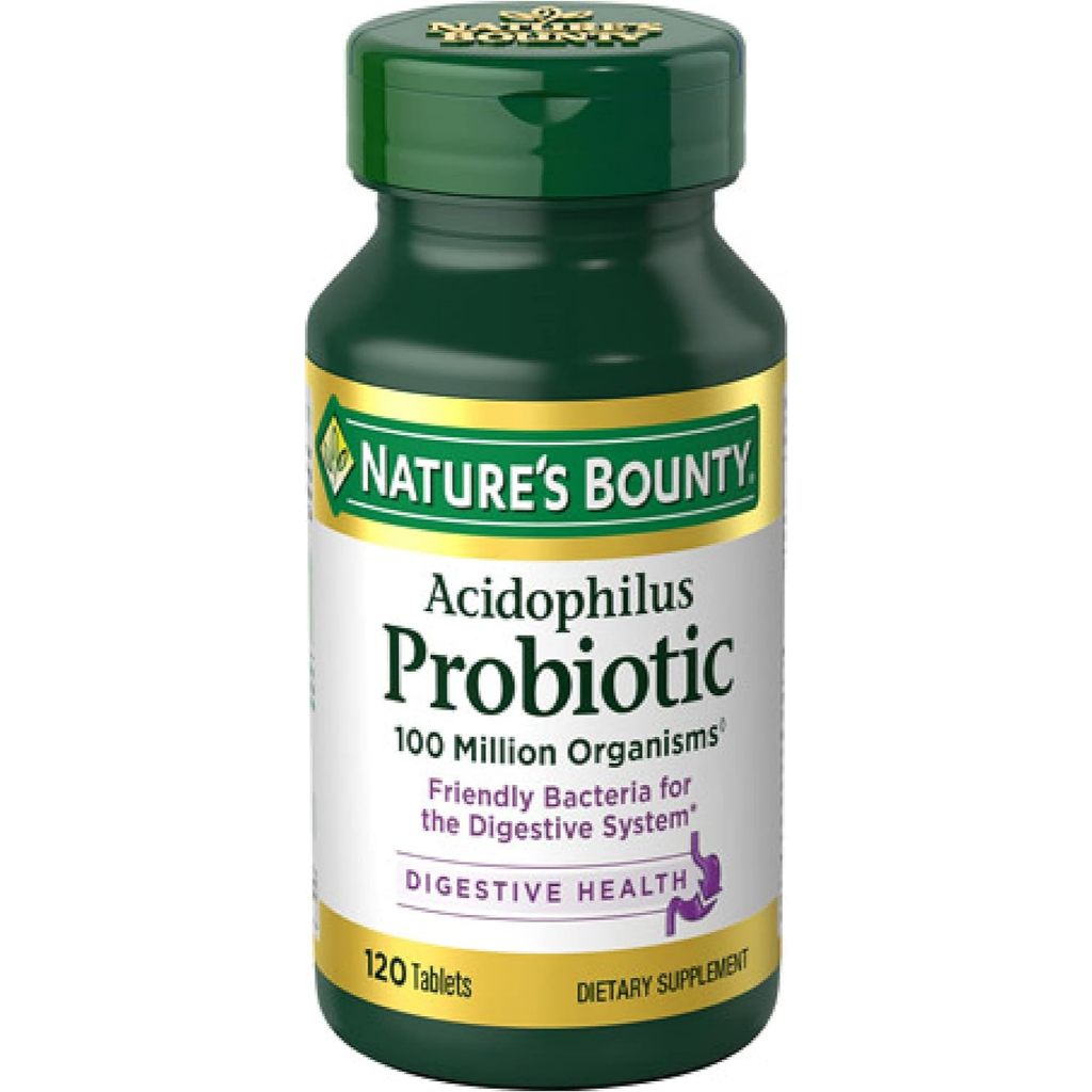 [ของแท้ 100%] NATURE'S BOUNTY ACIDOPHILUS PROBIOTIC 100 MILLION ORGANISMS FRIENDLY BACTERIA FOR DIGESTIVE