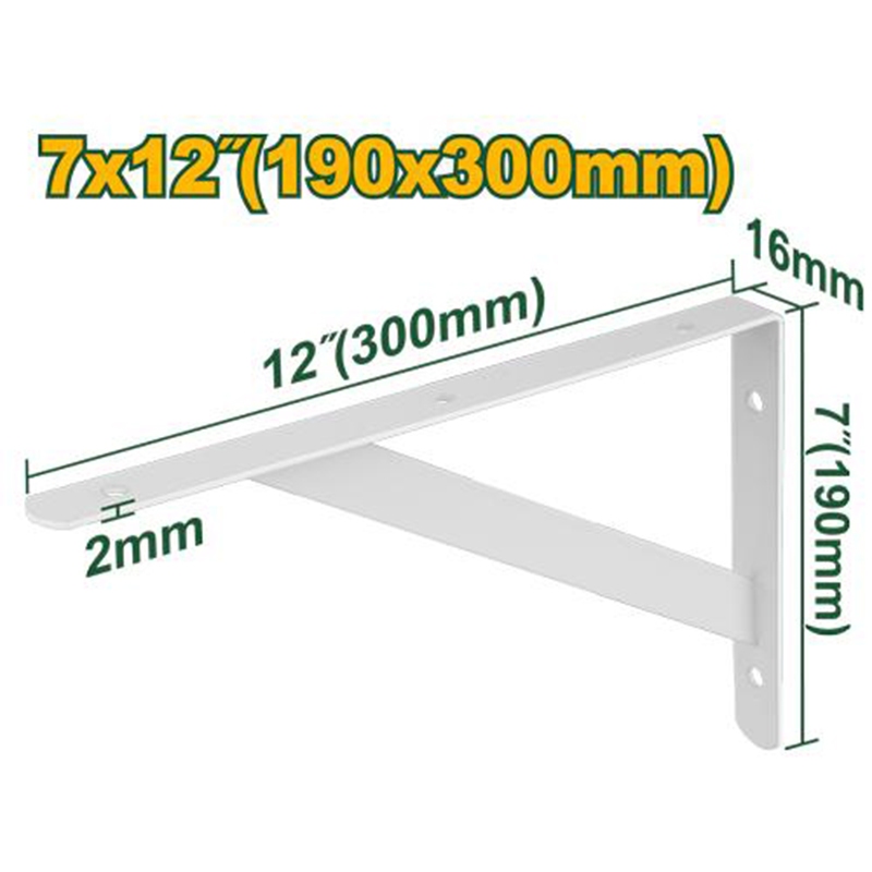 เหล็กฉากติดผนัง หนา 2มิล ขนาด 7" x 12" JADEVER รุ่น JDZJ2330