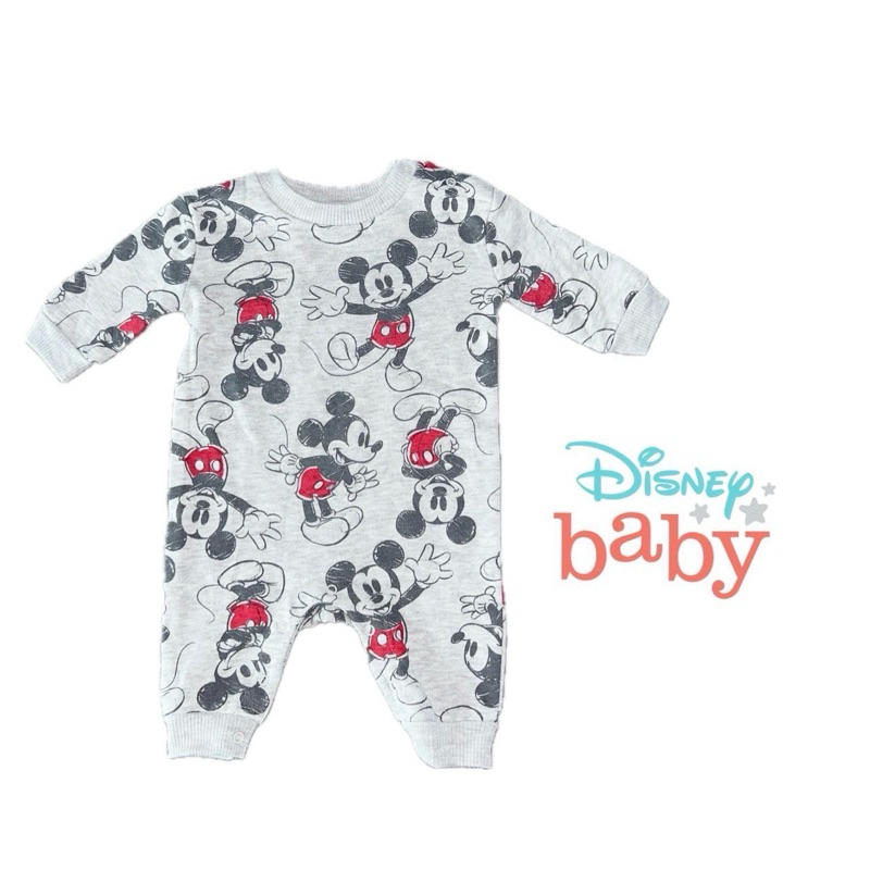 Disney baby ชุดนอนเปิดเท้ามิ้กกี้เม้ากระดุมตรงเป้านะคะ