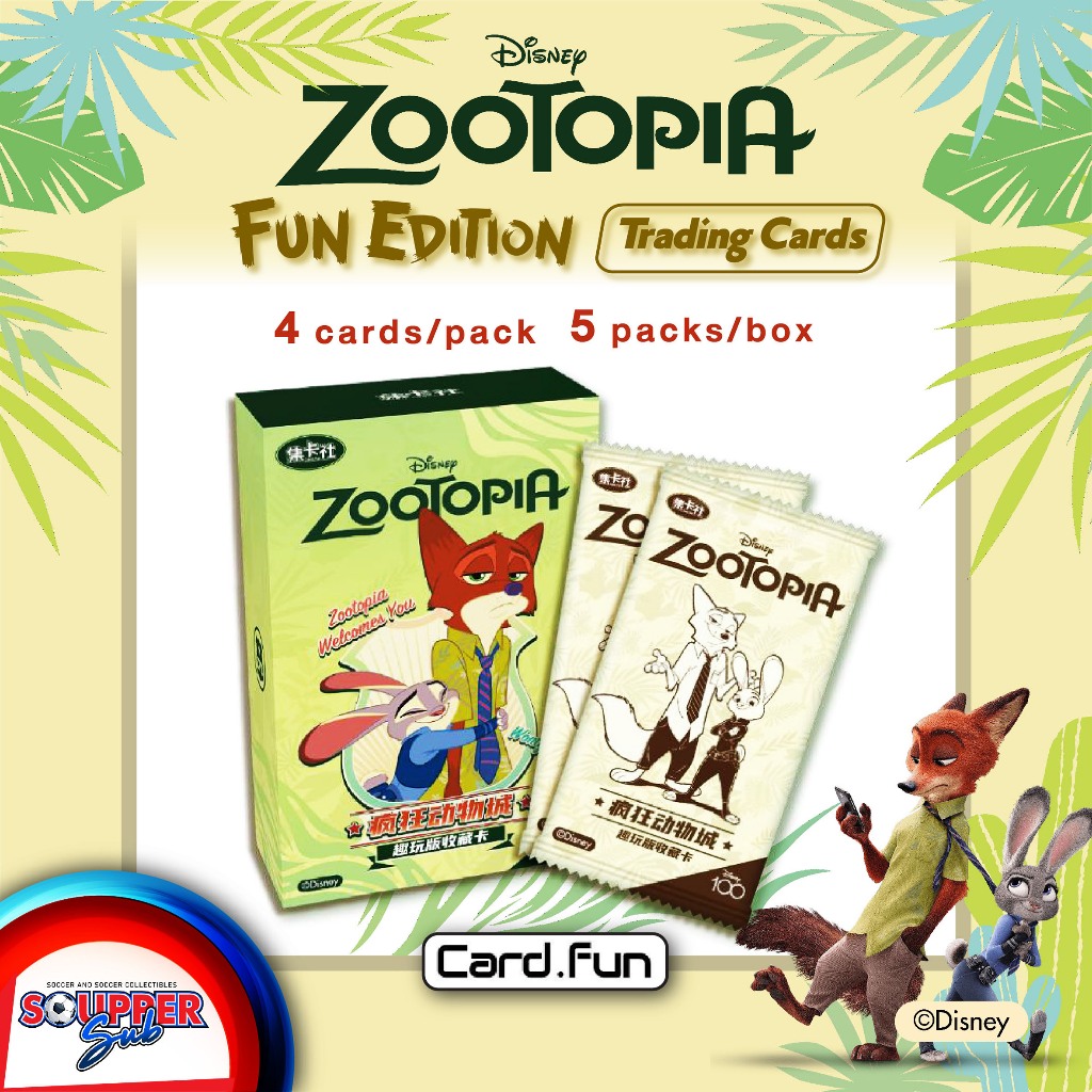 [พร้อมส่ง] [ลิขสิทธิ์แท้] Zootopia fun fun edition trading cards BOX