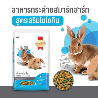 {ขนาด 3กก. 1 ถุง} Smartheart อาหารกระต่ายและอาหารสัตว์ฟันแทะสมาร์ทฮาร์ท สูตรกระต่ายโตทุกสายพันธุ์และสัตว์ฟันแทะทุกชนิด