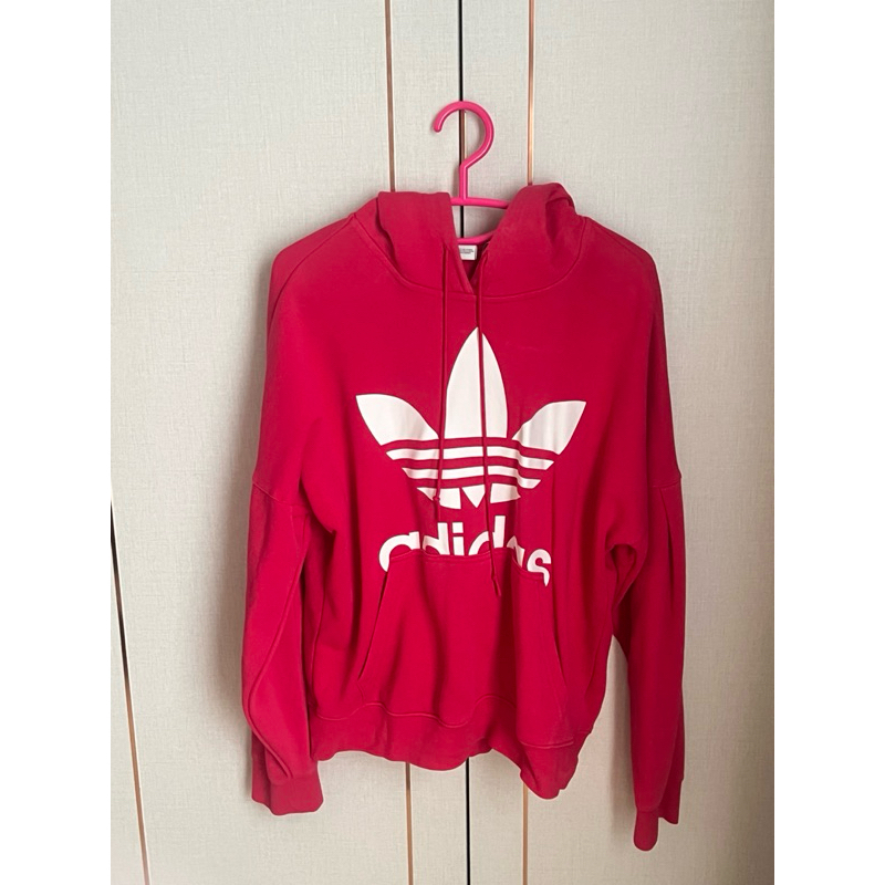เสื้อฮูดadidasสีแดงของแท้