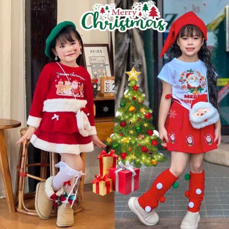 ชุดเด็กผู้หญิงใส่วันคริสต์มาส น่ารักมากๆ
