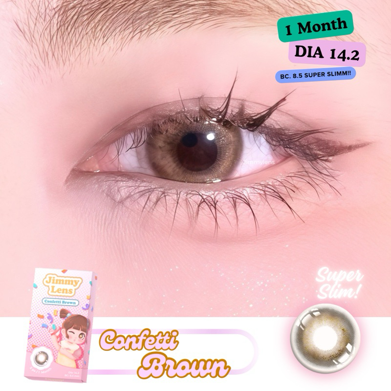 Jimmylens| Confetti Brown (Dia14.2) 1month