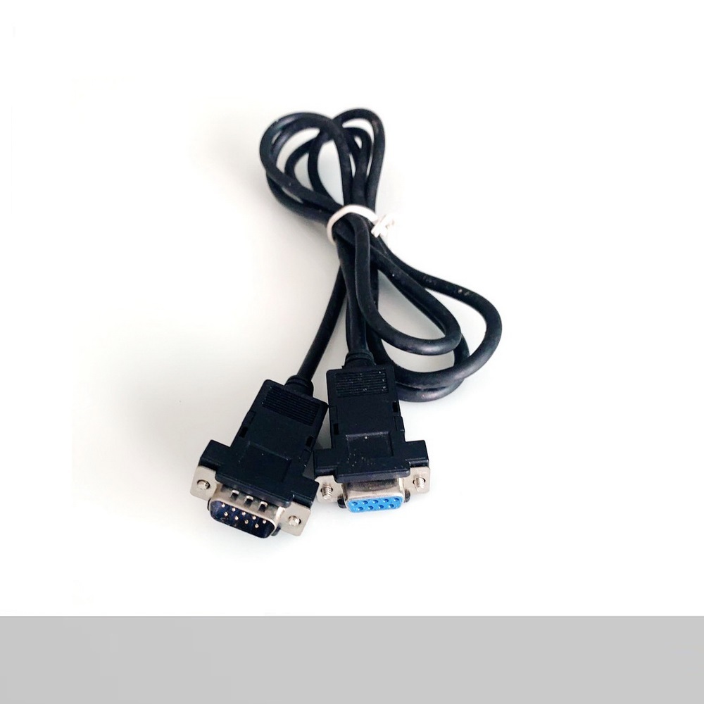 สายสีดำ Serial RS232 DB9-Pin Female to Male ยาว1.5M