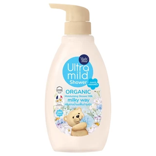 ULTRA MILD - MILKY WAY 380ML. อัลตร้ามายด์ บาย เบบี้มายด์ ออร์แกนิค มอยส์เจอไรซิ่ง ชาวเวอร์ มิลค์ มิลค์กี้เวย์ 380 มล.