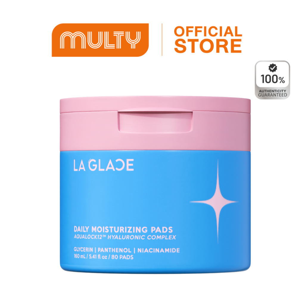 La Glace Daily Moisturizing Pads Aqualock12 160 ml. โทนเนอร์แพด