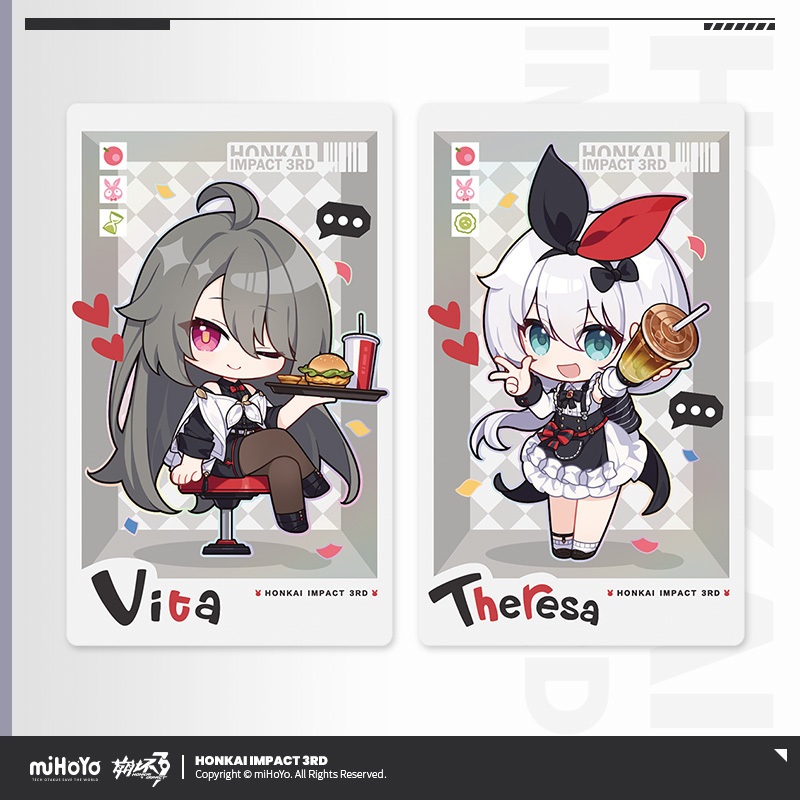 [Pre-order/อ่านรายละเอียดก่อนสั่ง] ตั๋วสะสม Honkai Impact 3rd x KFC (Chibi Ver.)