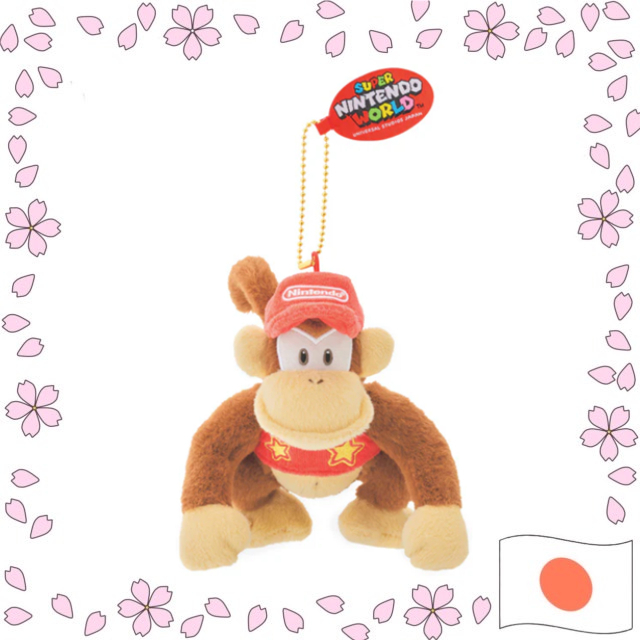 พวงกุญแจตุ๊กตา Diddy Kong 【ส่งตรงจากญี่ปุ่น】