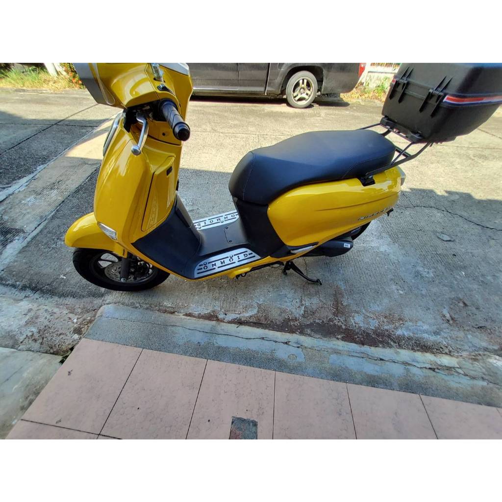 แผ่นรองเท้าแสตนเลส GIORNO125 ใช้ตกแต่งเพิ่มความสวยงามและกันรอย - รูปที่ 3