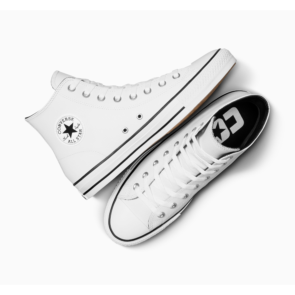 CONVERSE รองเท้า CONS CTAS PRO LEATHER HI WHITE ผู้ชาย A05330CM_H3WTXX