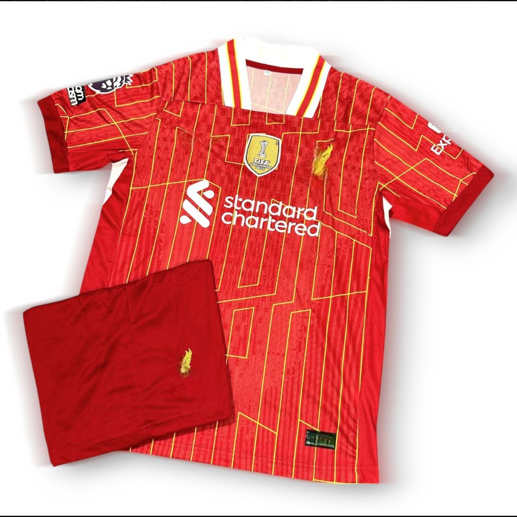 ชุดฟุตบบอล ทีมลิเวอร์พูล รุ่นใหม่ลา่าสุด 2024/25 ชุดผู้ใหญ่ ไซส์ M .L .XL. (เสื้อพร้อมกางเกง)