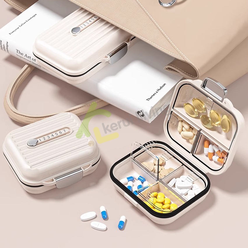 mumuso กล่องใส่ยาเม็ด 7ช่อง ดีไซน์ล็อค สำหรับการเดินทาง กันฝุ่น กันความชื้น กล่องใส่ยาแบบพกพา ตลับยา - รูปที่ 7