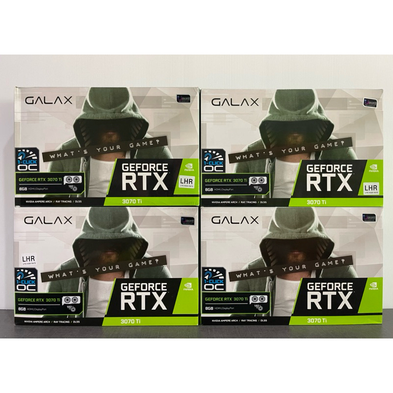 VGA (การ์ดแสดงผล) GALAX GEFORCE RTX 3070 TI (1-CLICK OC) - 8GB GDDR6X (LHR) (มือสอง) ประกันร้าน 1เดื