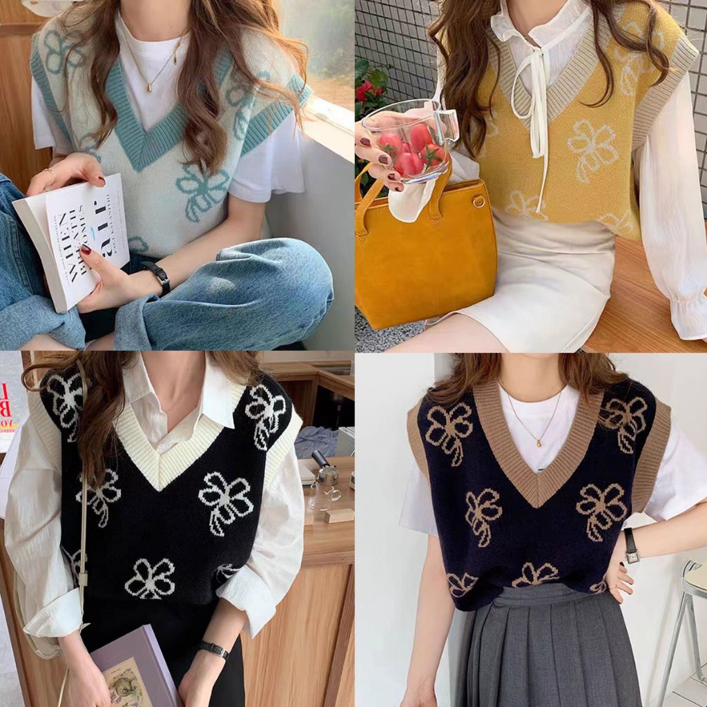 Cuties 13056 รวมรุ่นกั๊ก เสื้อกั๊กไหมพรม เสื้อกั๊กน่ารัก ตัดขอบสีสวย ลวดลายสวยงาม