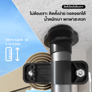 กันสาดตั้งตรง กันสาดพับเก็บสำเร็จรูป Balcony ติดง่ายไม่ต้องเจาะผนัง ขนาด 2/3/4mx1.2/2/3m ป้องกันรังสีUVบ้าน