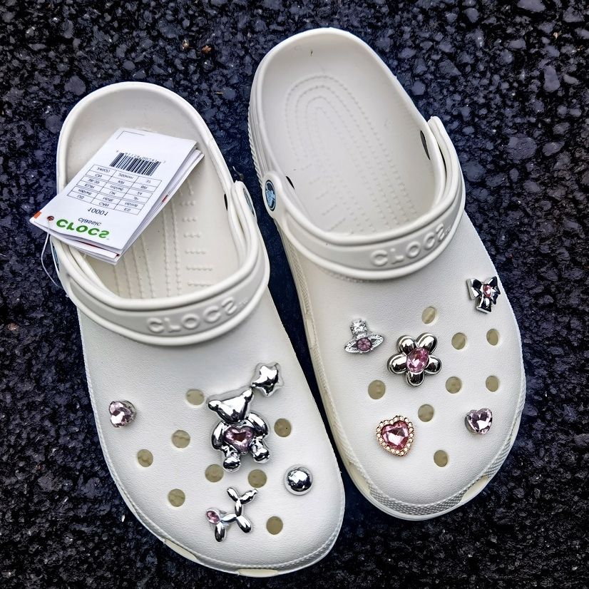 jibbitz crocs Metallic pearl diamond DIY crocs jibbitz ของแทั จัดส่งที่รวดเร็วในกรุงเทพฯ