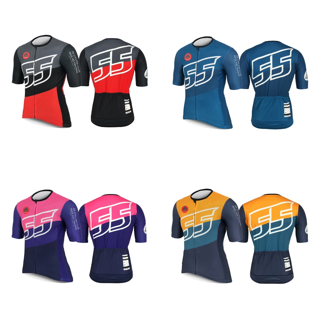 เสื้อปั่นจักรยาน ชุดปั่นจักรยาน 55 Cycling Club Jersey