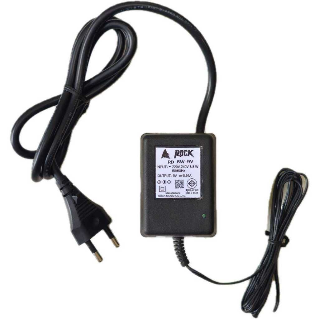 อแดปเตอร์ Rock 9 Volt 940mA Adapter with fuel regulator หม้อแปลงใช้กับ Effect ก้อน และ Multi Boss,TC HELICON,VOX