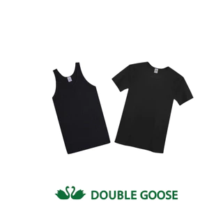เสื้อยืด/เสื้อกล้าม ผู้ชาย ตราห่านคู่ รุ่น Classic สีดำ ของแท้ 100% ผ้านุ่ม ใส่สบาย คุณภาพดี (ขายแยกเป็นตัว)