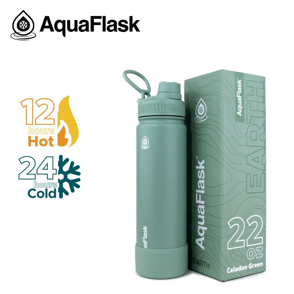 AquaFlask Earth Series Collection Limited Edition กระบอกน้ำเก็บความเย็น กระติกน้ำสแตนเลส (18/22/32/40oz) - รูปที่ 3