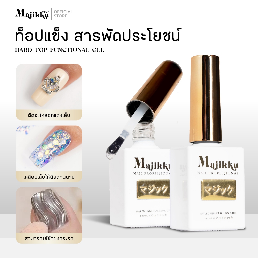 Hard Top ท็อปแข็ง MAJIKKU กันรอยขีดข่วนได้ดี ติดอะไหล่ได้ทุกอย่าง ขัดผงกระจกได้ ไม่ต้องเช็ดเหนียว