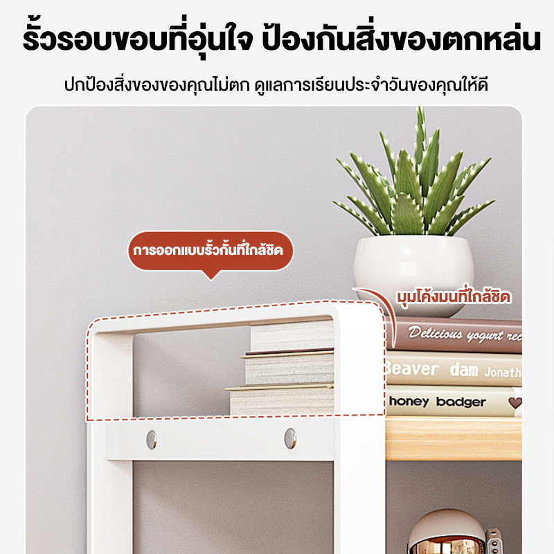 ชั้นวางหนังสือ 40/30cm ไม้อัดคุณภา 2/3ชั้น ที่วางของบนโต๊ะ ชั้นเก็บของ ที่เก็บเอกสาร จัดระเบียบบนโต๊ะทำงาน - รูปที่ 5