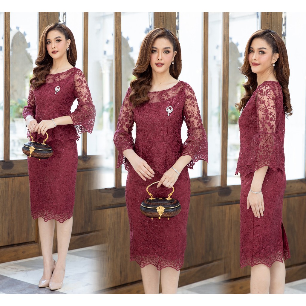 CHANIDA ชุดเจ้าภาพออกงาน ชุดเซตพรีเมี่ยม ( รหัสสินค้า 8356 ) *ราคานี้ได้ทั้งชุด* - รูปที่ 2