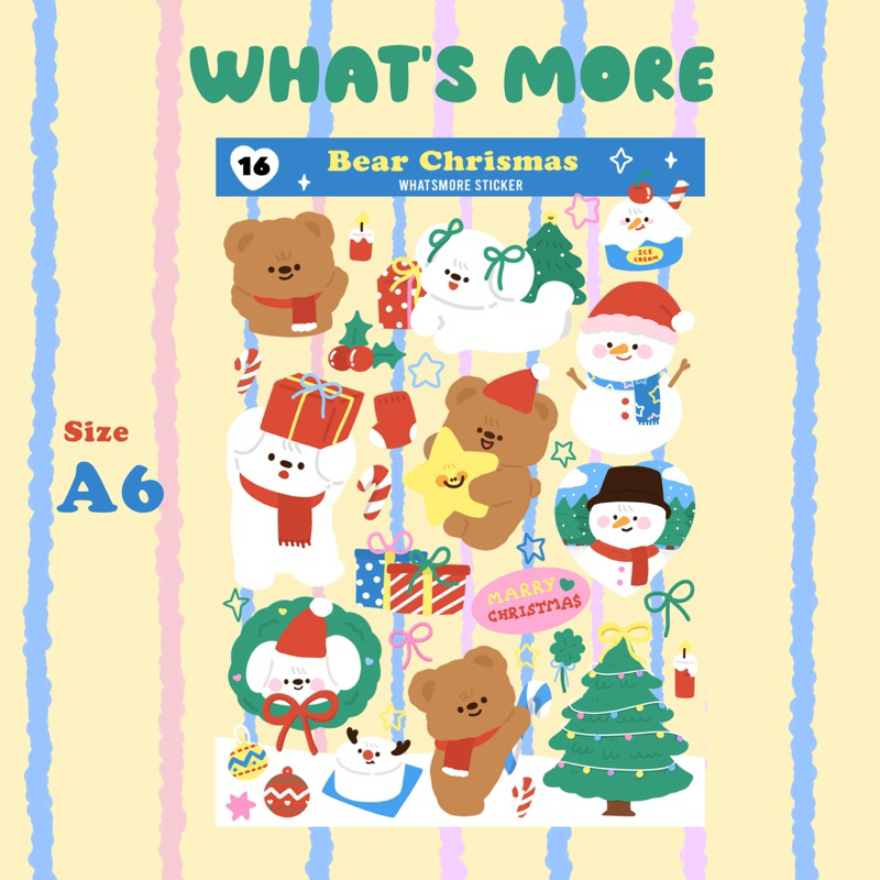 พร้อมส่ง  ✨ | สติกเกอร์ไดคัท A16 - ขนาด A6