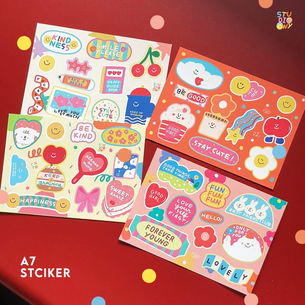 (ส่ง23ก.พ.) STUDIO.OWY : Mini Sticker (Size A7)