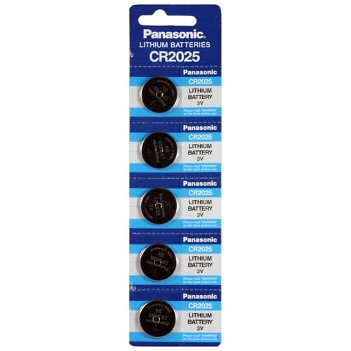 ถ่านกระดุม Panasonic CR 2025 / 1แพค มี5ก้อน / 1กล่อง 100 ก้อน ตกก้อนละ 1.90 บาท สินค้ามีจำกัด
