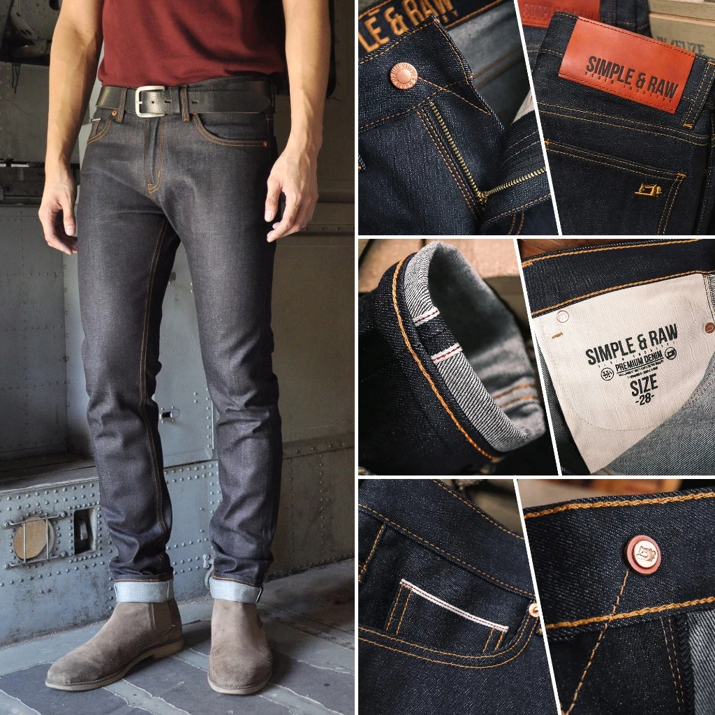 Simple&Raw - Sk805 DarkBlue Selvage 13oz.