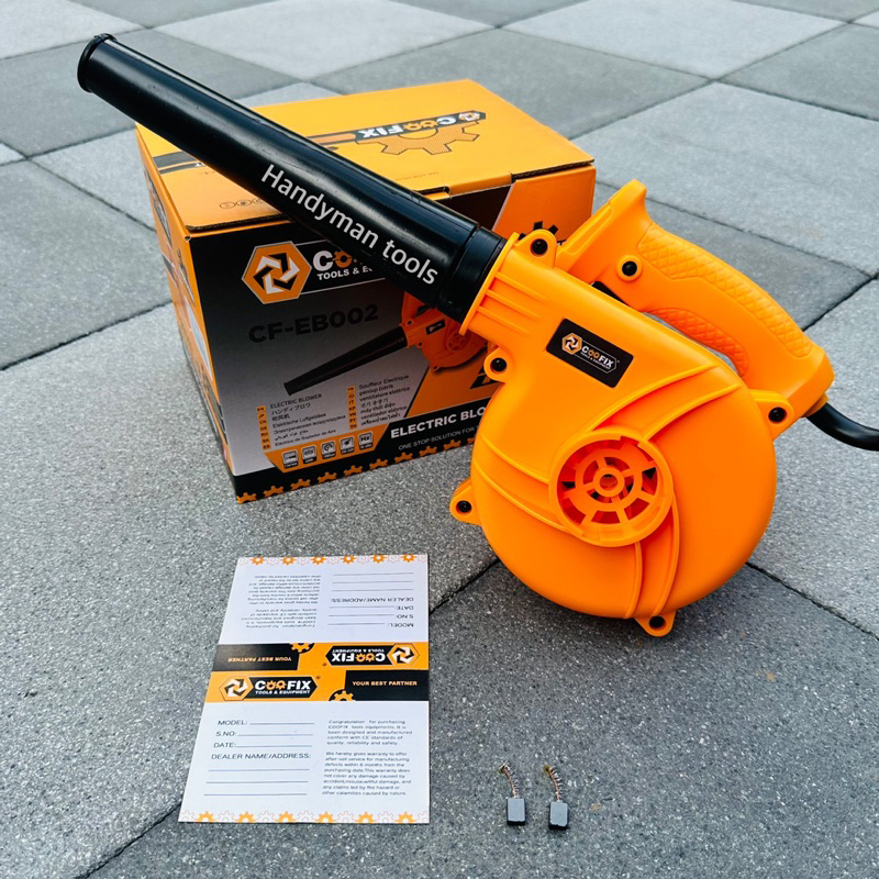 COOFIX เครื่องเป่าลม blower เครื่องเป่าลม รุ่น CF-EB002 กำลังไฟ 450W สามารถเป่าลมและดูดฝุ่นได้ มีสวิตปรับแรงเบาตามมือกด