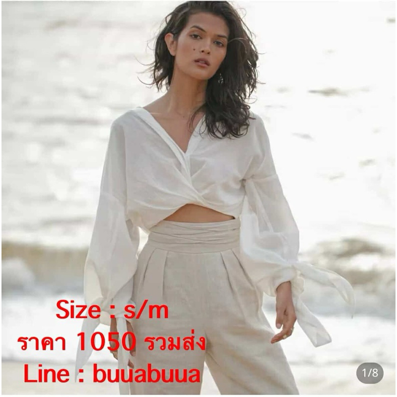 เสื้อ mitr สีขาว ใส่ลองเฉยๆ ไซส์ s/m พร้อมถุงmitr