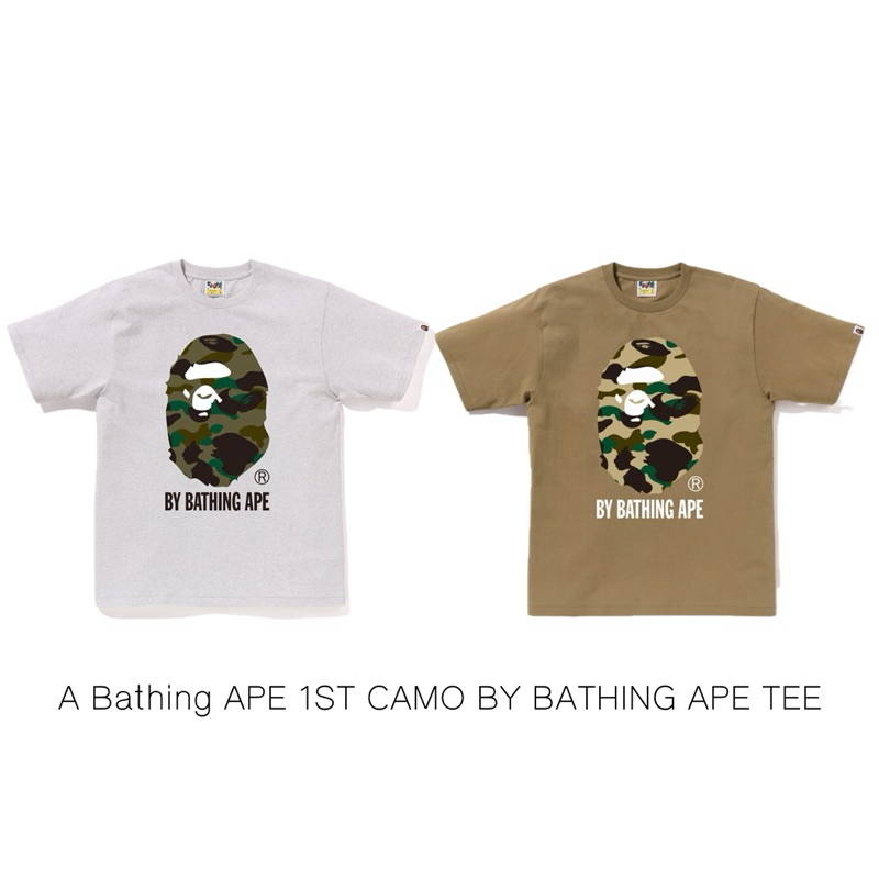 พร้อมส่ง เสื้อยืด A Bathing Ape Bape ลาย 1ST CAMO BY BATHING APE TEE ของแท้ % จากญี่ปุ่น