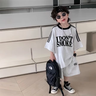 Beryl kids🌸ชุดเซทเด็กฤดูร้อน🎀เสื้อยืดแขนสั้นกางเกงขาสั้น เวอร์ชั่นเกาหลี ชุดกีฬา 2 ชิ้น ลำลองสบายๆ แฟชั่น