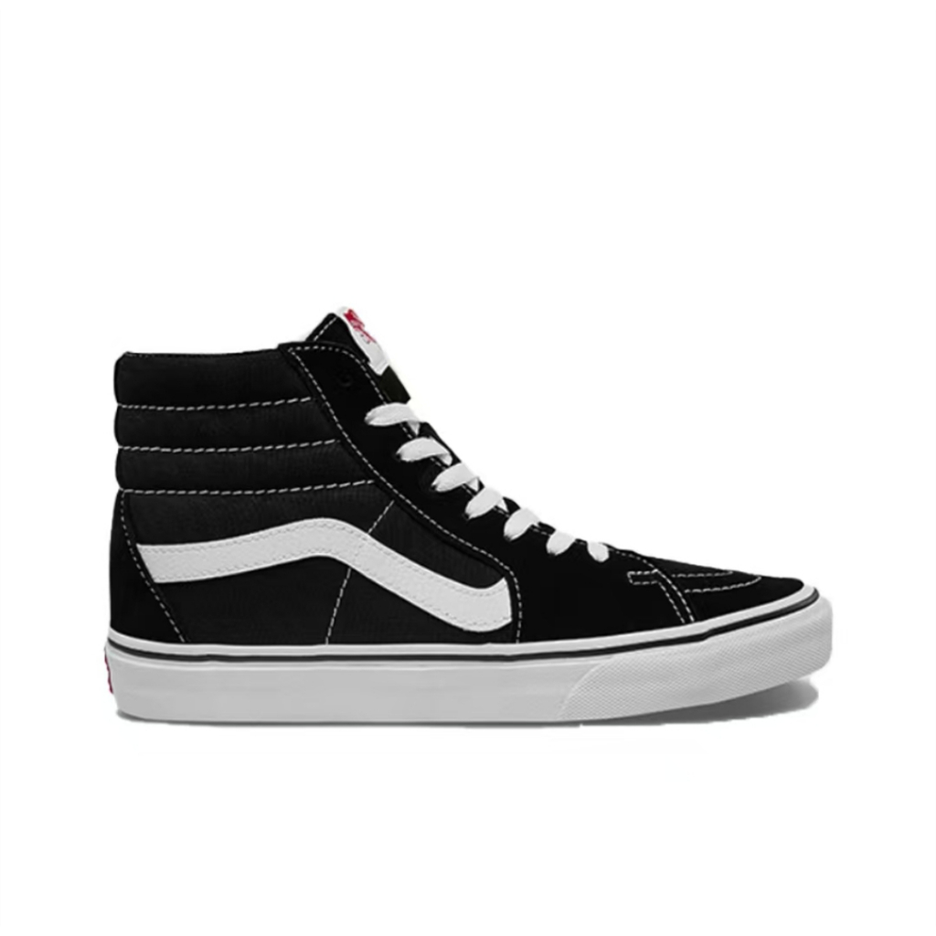 【พร้อมส่ง ของแท้ 100%】SK8 High Top รองเท้าผ้าใบ Black ของแท้ 100% Unisex